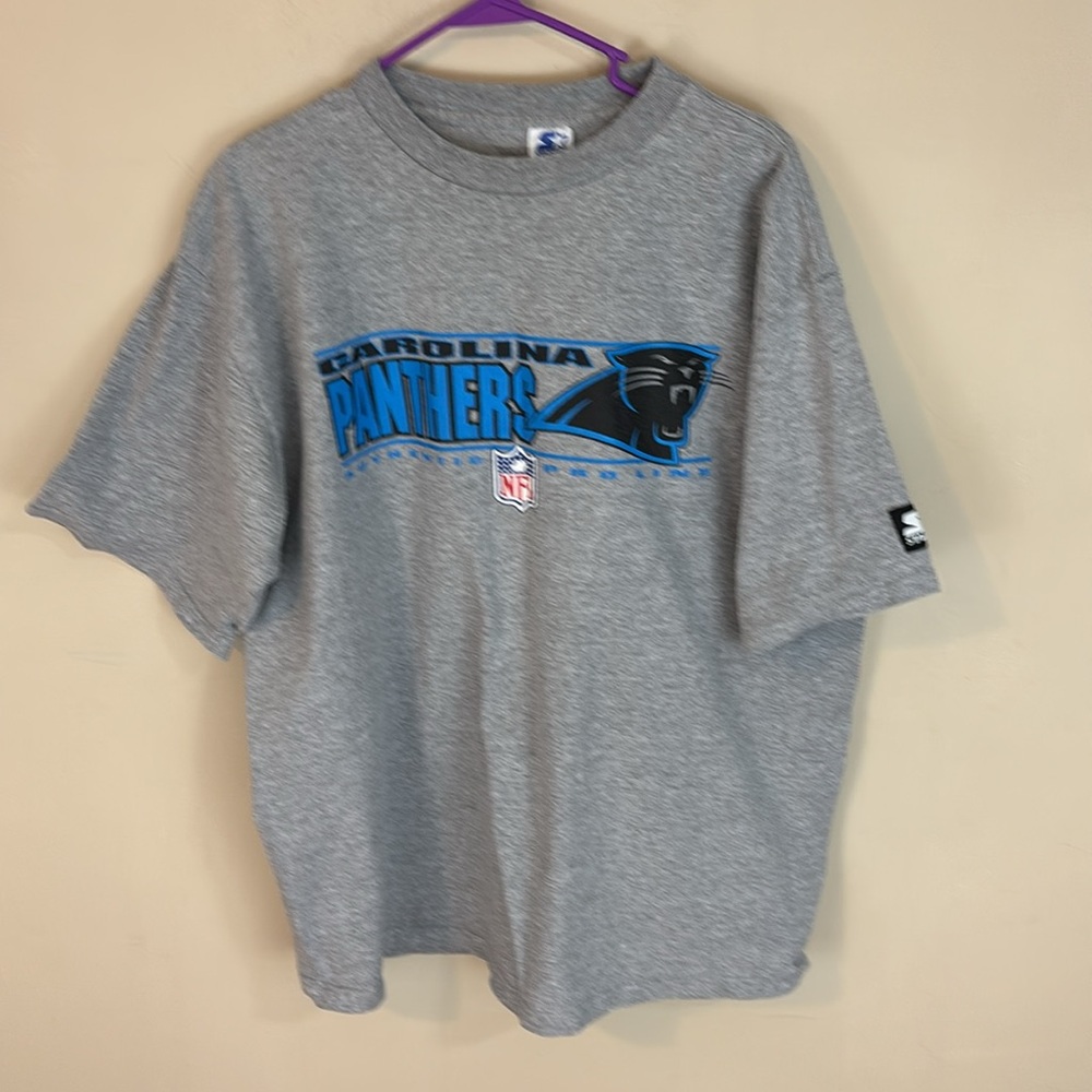 Vintage Starter Gray Carolina Panthers T-shirt Made in USA XXL